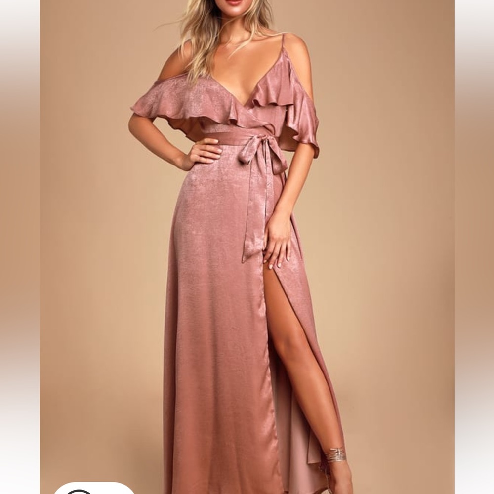 Rose pink maxi dress